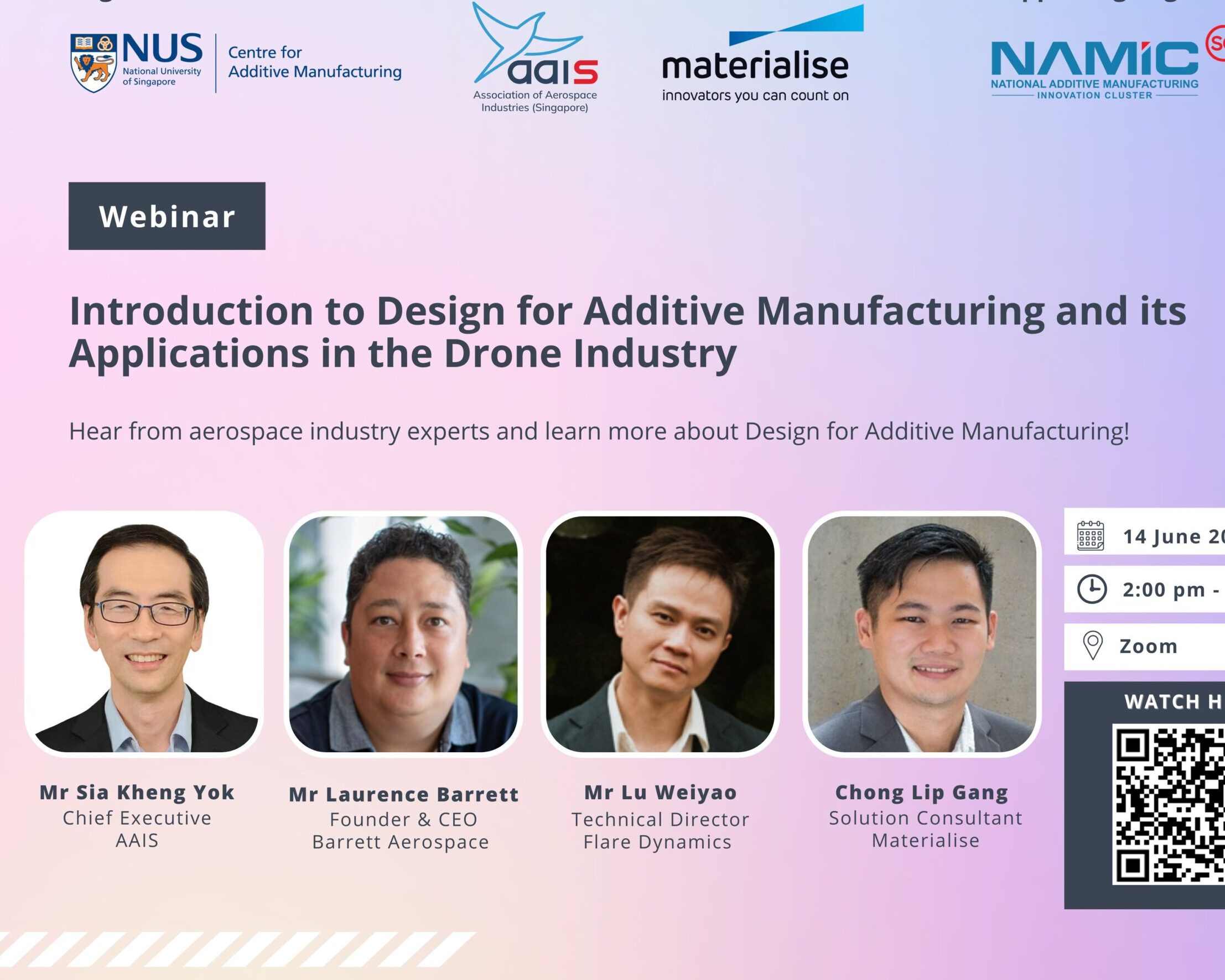 AM.NUS Webinar: Introduction to DfAM and its Applications in the Drone Industry